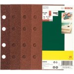 Feuilles abrasives pour ponceuse bosch - 25 pices - 8 trous - auto - agrippant