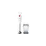 Bosch mixeur plongeant 400w blanc pied inox bol 075l 4 lames inox gobelet gradu pied amovible