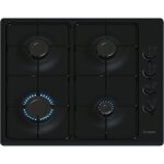 Bosch pbp6b6k80 série 2 plaque gaz 4 feux 60 cm email noir Bosch pbp6b6k80 série 2 plaque gaz 4 feux 60 cm email noir