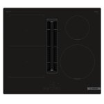Bosch table de cuisson aspirante induction 60cm 4 foyers 7400w noir - pvs611b16e