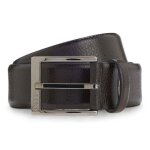 Boss ceinture brun fonc� en cuir pour homme - elloy sz35 belt dark brown 321715