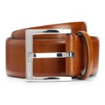Boss ceinture marron en cuir pour homme - elloy sz35 leather belt 291664 Boss ceinture marron en cuir pour homme - elloy sz35 leather belt 291664