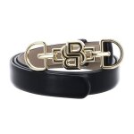 Boss ceinture noir en cuir pour femme - b icon sz20 belt 308972