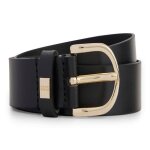 Boss ceinture noir en cuir pour femme - scarlet leather belt 25 304427