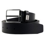 Boss ceinture noir en cuir pour homme - elio sz35 leather belt 277191