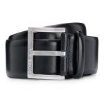 Boss ceinture noir en cuir pour homme - elloy sz35 leather belt 291533