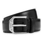 Boss ceinture noir en cuir pour homme - jemio sz40 leather belt 277781