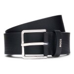 Boss ceinture noir en cuir pour homme - ther - boss - piq sz35 belt 307316