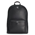 Boss sac � dos de loisirs noir en cuir pour homme - zair backpack 302163