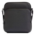 Boss sac  paule bandoulire noir en cuir pour homme - new crosstown zip bag 280176