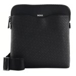 Boss sac à épaule bandoulière noir en cuir pour homme - zair envelope 302176 Boss sac à épaule bandoulière noir en cuir pour homme - zair envelope 302176