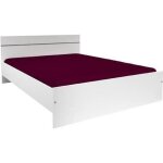 Boston lit adulte contemporain - dcor blanc - l 140 x l 190 cm