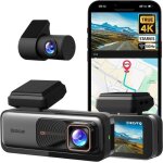Botslab 360 dashcam 2. 45 ips - double camra de voiture gps 4k avec wifi avec carte sd 64 go vision ...