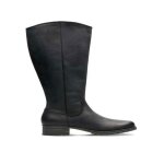 Bottes - clarks - marana trudy - cuir noir - zipp�es - talon 4 cm