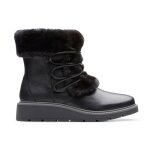 Bottes dhiver - clarks - ivery jump - cuir noir - isol�es - confortables