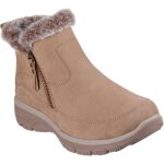 Bottes dhiver pour femme en cuir marron clair