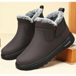 Bottes dhiver pour homme?chaussures avec doublure en fourrure?semelle antidrapante?idales pour le hiver ...