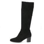 Botte pour femme - caprice - noir - textile stretch
