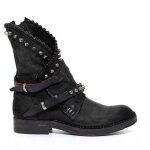 Bottes femme rock en cuir à studs et zip - bottines punk à talon basconfortables et antidérapantes pour ... Bottes femme rock en cuir à studs et zip - bottines punk à talon basconfortables et antidérapantes pour ...