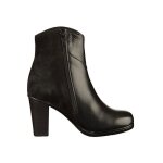 Bottes - gabor - cuir noir - talon 55 cm - zip - technologie opti - fit