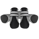 Bottes imperm�ables pour chiens - rnemitery - lot de 4 - antid�rapantes - lavables - taille xl noir