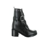 Bottes isoles - badura - cuir noir - fermeture clair - confortables - haute tige