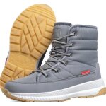 Bottes de neige femme bottines imperm�abl chaussures hiver fourr�es chaude boots antid�rapantesgris