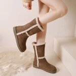 Bottes neige femme hiver?bottines chaudes fourres antidrapantes?chaussures hiver confortables?bottes ...