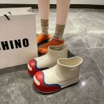 Bottes de pluie femme courtes antidrapantes?bottes impermables mignonnes cartoon?chaussures tanches ...