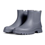 Bottes de pluie - meik mangni - gris - imperm�ables - semelle antid�rapante - taille 40 eu