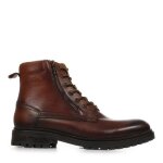 Bottes - redskins - utopy - cuir marron - talon large - haute tige