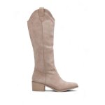 Bottes santiags en su�dine. languette du cot� ext�rieur. fermeture zipp�e cot� int�rieur. pour femme ...