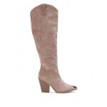 Bottes style santiags en sudine. pour femme - bottes cuissardes - la modeuse