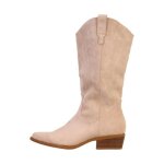 Bottes � talon super mode - beige