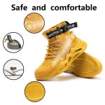 Bottes de travail chaussures de s�curit� indestructibles hommes / femme baskets anti - crevaison � bout ...