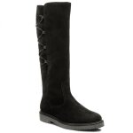 Bottes zippes en cuir noir gabor pour femme 36