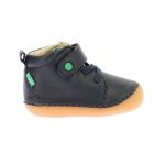 Bottillons - kickers - sonizikro - cuir - marine - enfant gar�on