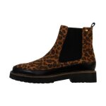 Bottine cuir emilie karston olivia - leopard