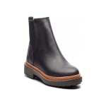 Bottines - clarks - trace fall - cuir noir - confortables - talon 25 cm