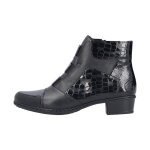 Bottine cuir rieker australia - noir