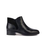 Bottines femme - geox - felicity d - cuir - noir - respirantes