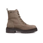 Bottines femme - geox - iridea c - couleur taupe - talon plat - hauteur 7 cm