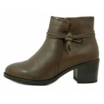 Bottine pour femmes ? osvaldo pericoli - cuir souple marron ? zip Bottine pour femmes ? osvaldo pericoli - cuir souple marron ? zip
