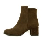 Bottine femme - osvaldo pericoli - daim - marron - zip et lacets