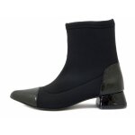 Bottine pour femmes ? osvaldo pericoli - tissu extensible noir