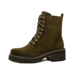 Bottines femme - raquel perez - daim marron - lacets et zip