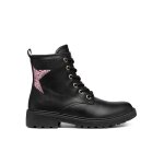 Bottines - geox - casey - noir - zip - plat