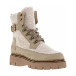 Bottines  lacets et fermeture zippe femme mjus en cuir camel