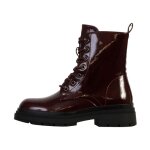 Bottines  lacets - the divine factory - bordeaux - talon plat - femme - confort exceptionnel