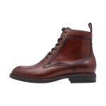 Bottines - tamaris - cognac - cuir - plat - femme